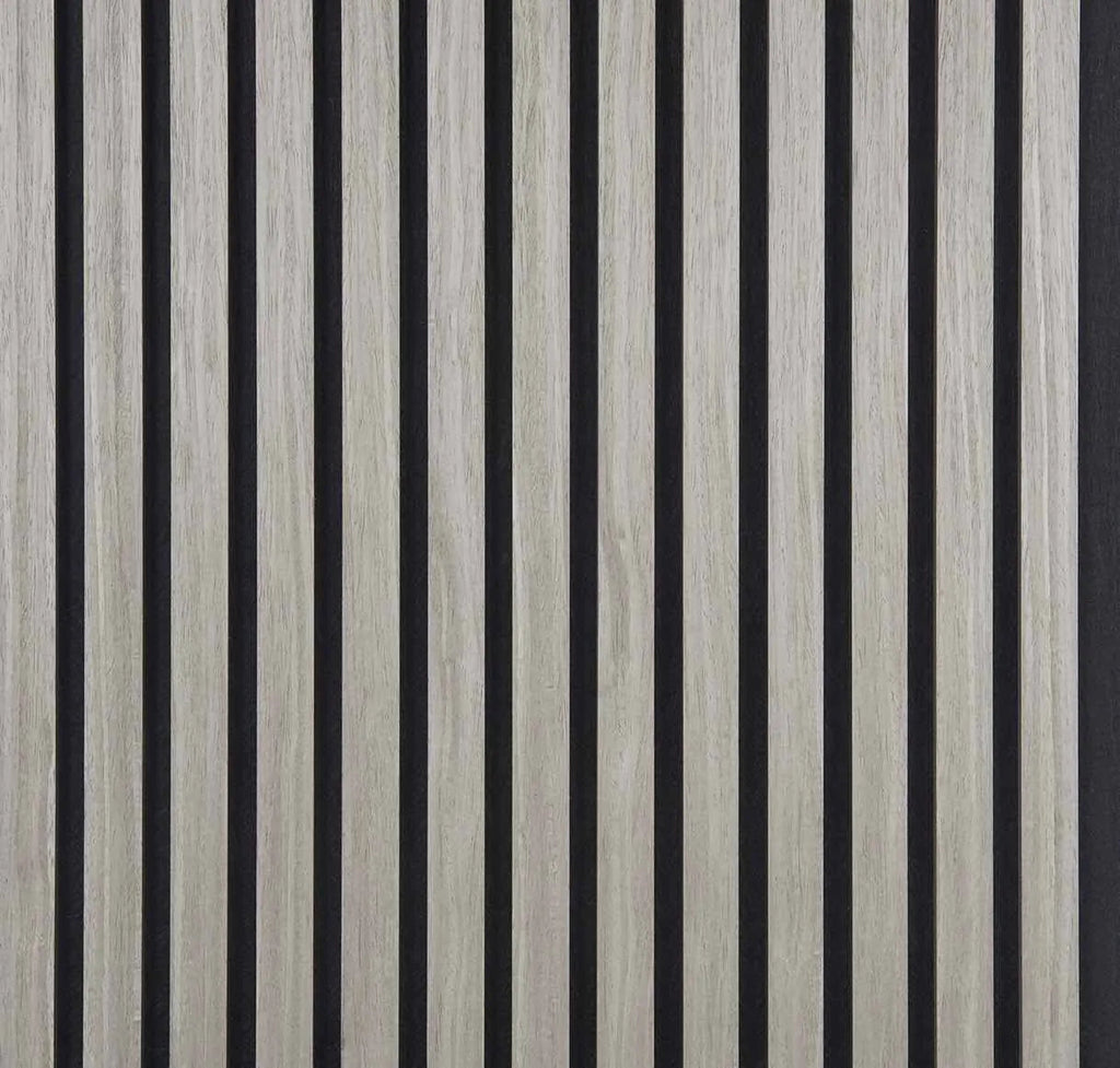 NordLyd™ Premium Acoustic Slat Panel — Natural Oak (2,7 x 1,10 m)