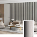 NordLyd™ Premium Acoustic Slat Panel — Natural Oak (2,7 x 1,10 m)